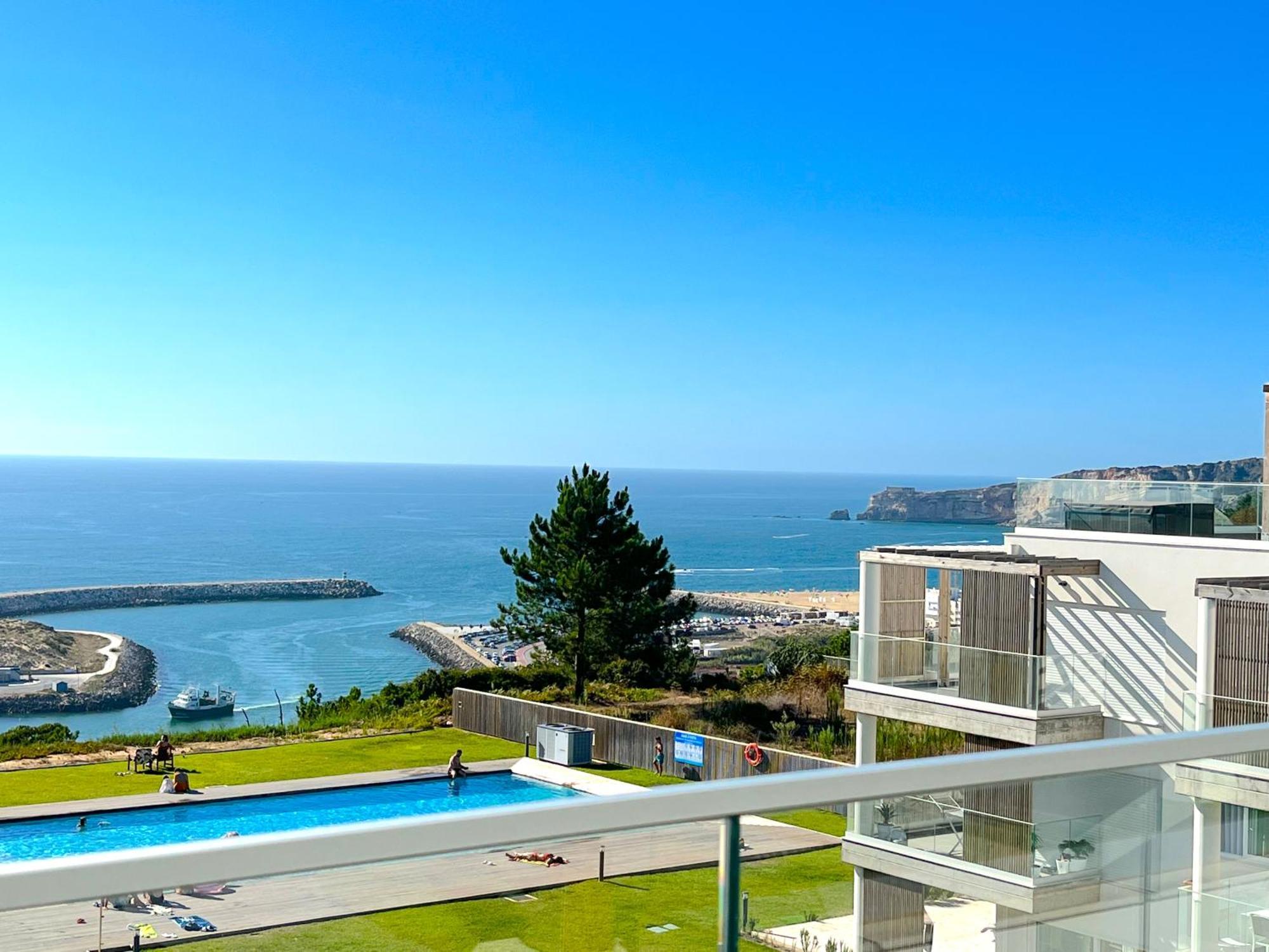 Mar A Vista - Condominium With Pool, Gym And Sea Views Nazare Exterior photo